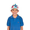 Color Your Own Patriotic Star Crowns - 12 Pc. Image 2