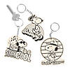 Color Your Own Peanuts<sup>&#174;</sup> Snoopy Keychains - 12 Pc. Image 1