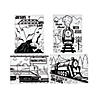 Color Your Own Railroad VBS Fuzzy Posters - 24 Pc. Image 1