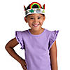 Color Your Own Rainbow Crown Craft Kit - Makes 12 Image 2