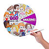 Color Your Own Religious Affirmation Wheels - 12 Pc. Image 1