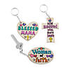 Color Your Own Religious Mother&#8217;s Day Keychains - 12 Pc. Image 1