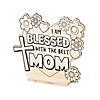 Color Your Own Religious Mother&#8217;s Day Tabletop Signs - 12 Pc. Image 1