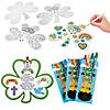 Color Your Own Religious St. Patrick&#8217;s Day Shamrock Kit for 24 Image 1