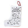 Color Your Own Rudolph the Red-Nosed Reindeer<sup>&#174;</sup> Christmas Stockings - 12 Pc. Image 1