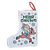 Color Your Own Rudolph the Red-Nosed Reindeer<sup>&#174;</sup> Christmas Stockings - 12 Pc. Image 1