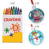 Color Your Own Santa & Snowman Bulb Ornament Craft Kit Assortment- Makes 24 Image 1