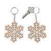 Color Your Own Snowflake Keychains - 12 Pc. Image 1