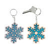 Color Your Own Snowflake Keychains - 12 Pc. Image 1