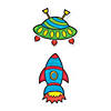Color Your Own Space Magnets - 12 Pc. Image 1