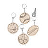 Color Your Own Sports Ball Keychains - 12 Pc. Image 1