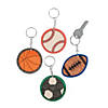 Color Your Own Sports Ball Keychains - 12 Pc. Image 1