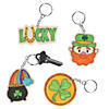 Color Your Own St. Patrick&#8217;s Day Keychains - 12 Pc. Image 1