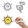 Color Your Own Summer Magnets - 12 Pc. Image 1