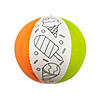 Color Your Own Summer Treats Beach Balls &#8211; 12 Pc.  Image 1