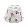 Color Your Own Summer Treats Bucket Hats - 12 Pc. Image 1