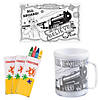 Color Your Own The Polar Express&#8482; Mug & Placemat Kit - 36 Pc. Image 1