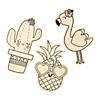 Color Your Own Tropical Characters - 24 Pc. Image 1