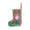 Color Your Own Ugly Sweater Christmas Stockings - 12 Pc. Image 1