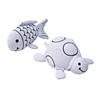Color Your Own Under the Sea Stuffed Animals - 12 Pc. Image 1