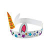 Color Your Own Unicorn Crown Kit - 12 Pc. Image 1
