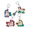 Color Your Own Unicorn Keychains - 12 Pc. Image 1