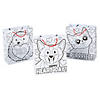Color Your Own Valentine&#8217;s Day Gift Bags &#8211; 12 Pc. Image 1