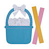 Color Your Own Weaving Easter Basket Craft Kit &#8211; Makes 12 Image 1