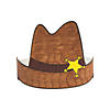 Color Your Own Western Hat Crowns - 12 Pc. Image 1