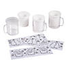 Color Your Own Winter BPA-Free Plastic Mugs - 12 Ct. Image 2