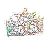 Color Your Own Winter Iridescent Crown Headbands - 12 Pc. Image 1