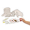 Color Your Own Wise & Foolish Builder Stand-Up Sets - 12 Pc. Image 1
