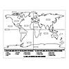 Color Your Own World Map Posters - 30 Pc. Image 1