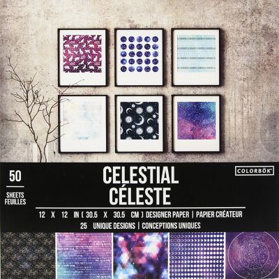 Colorbok Designer Paper 12"X12"-Celestial Image 1