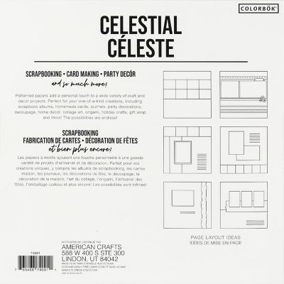 Colorbok Designer Paper 12"X12"-Celestial Image 2