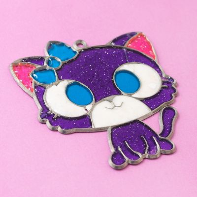 Colorbok Makit &amp; Bakit Suncatcher Kit-Kitten Image 2