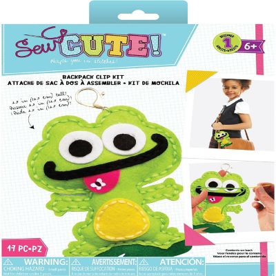Colorbok Sew Cute! Felt Keychain-Frog Image 1