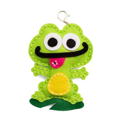 Colorbok Sew Cute! Felt Keychain-Frog Image 1