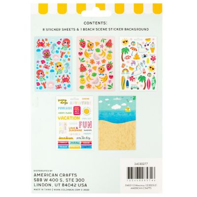 Colorbok Sunshine Vibes Sticker Pad-9 Sheets Image 1
