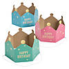 Colorful Birthday Crowns - 8 Pc. Image 1