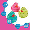 Colorful Easter Egg Painted Rubber Ducks - 12 Pc. for Fun Celebrations Image 1