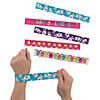 Colorful Happy Easter Slap Bracelet Assortment - 50 Pc. Image 1