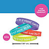 Colorful He is Risen Rubber Bracelets - 24 Pc. for Easter Events Image 2