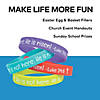Colorful He is Risen Rubber Bracelets - 24 Pc. for Easter Events Image 3