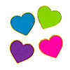 Colorful Heart Pins - 12 Pc. Image 1