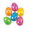 Colorful Metallic Design Plastic Easter Eggs - 72 Pc. for Spring Crafts Image 1