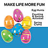 Colorful Metallic Design Plastic Easter Eggs - 72 Pc. for Spring Crafts Image 1