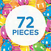 Colorful Metallic Design Plastic Easter Eggs - 72 Pc. for Spring Crafts Image 2