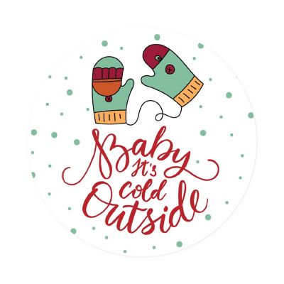 Colorful Mittens Christmas Gift Labels Image 3