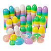 Colorful Pastel Plastic Easter Eggs - 144 Pc. for Spring Celebrations Image 1